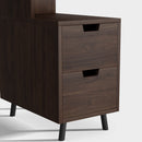 Mesa de Cabeceira Alta com Gavetas